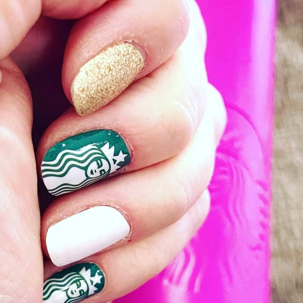Seattle Starbucks Coffee nail wraps
